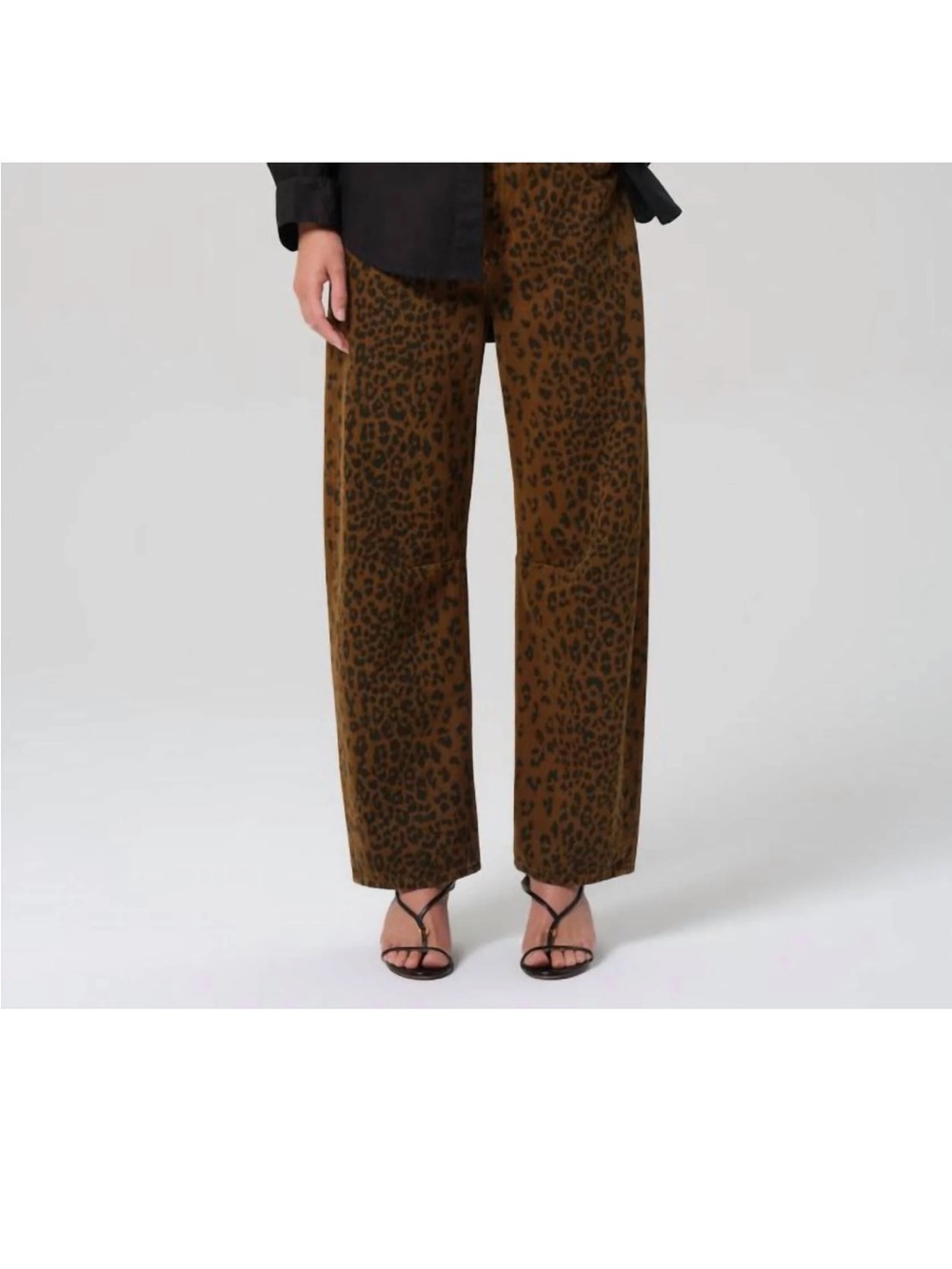 Citizens Of Humanity Miro relaxed fit jeans, long, sepia cheetah size 24